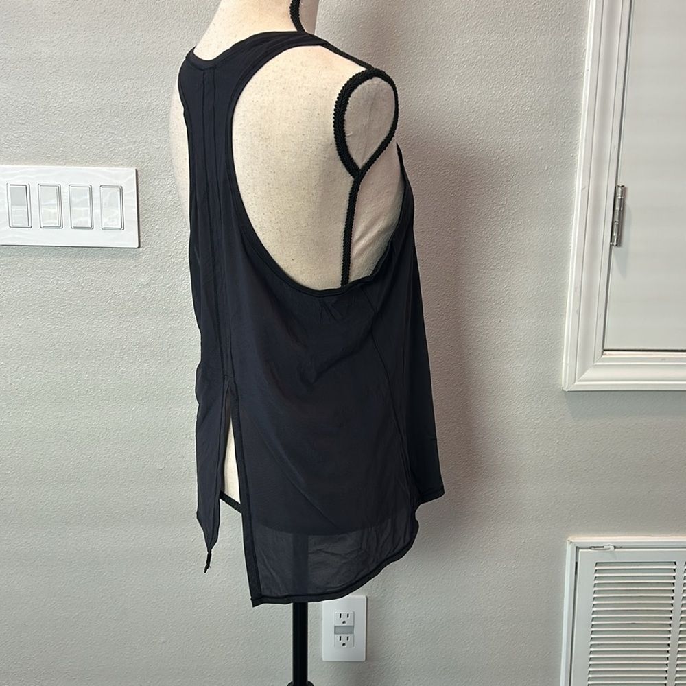 Lululemon Cool Racerback Black Tank Top Size 8 - Picture 10 of 11